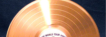 12 inch gold record half image