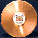 ad specialty 12 inch gold record award