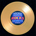 mini gold record magnet ad specialty