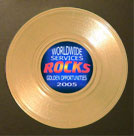 miniature gold record magnet