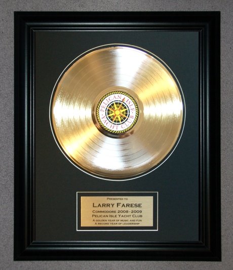 framed gold record award